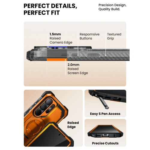 Etui Supcase IBLSN Armorbox Mag MagSafe do Samsung Galaxy S26 Ultra Coral