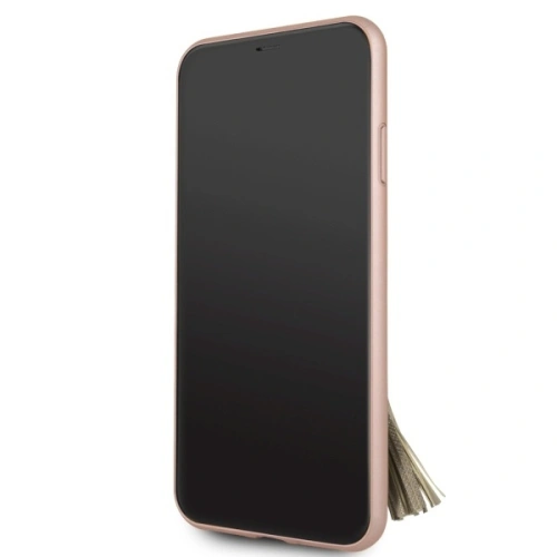 Etui Guess GUHCN65RSSARG Apple iPhone 11 Pro Max różowo-złoty/rosegold hard case Saffiano with ring stand