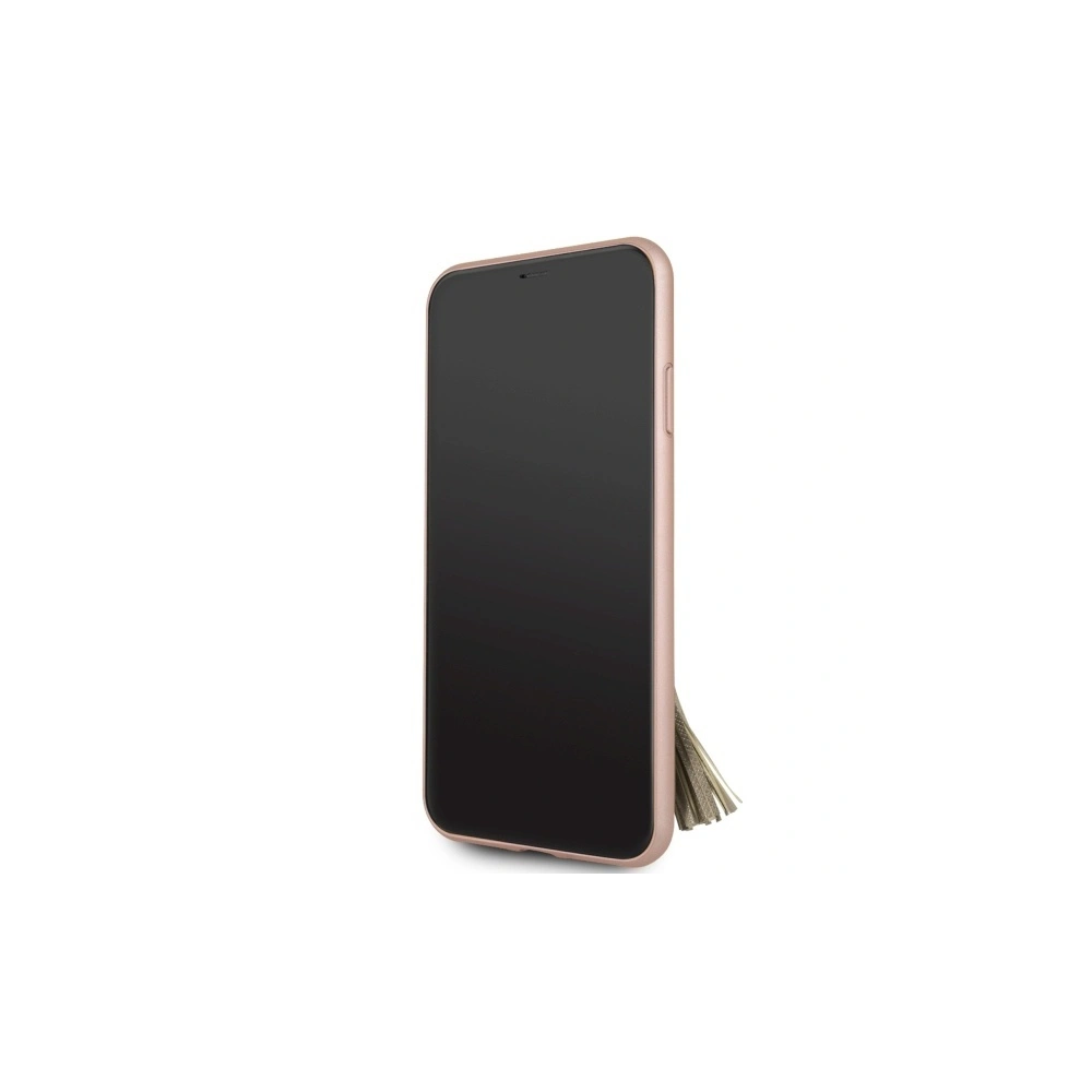 Hurtownia GSM - Etui Guess GUHCN65RSSARG Apple iPhone 11 Pro Max różowo-złoty/rosegold hard case Saffiano with ring stand - GUE581RS - {ean13} - Hurt
