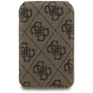 Portfel z lusterkiem Guess 4G Stand & Mirror MagSafe brązowy