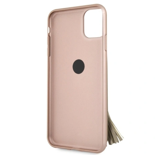 Etui Guess GUHCN65RSSARG Apple iPhone 11 Pro Max różowo-złoty/rosegold hard case Saffiano with ring stand