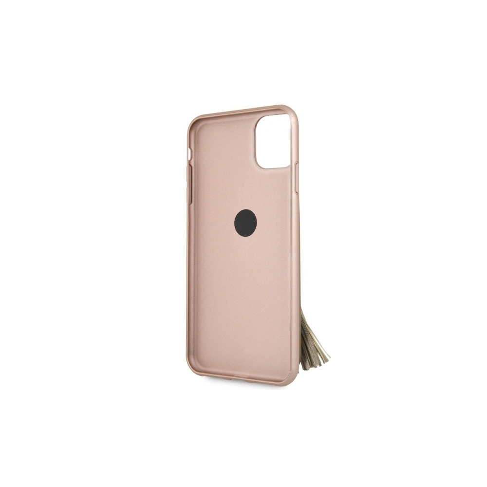 Hurtownia GSM - Etui Guess GUHCN65RSSARG Apple iPhone 11 Pro Max różowo-złoty/rosegold hard case Saffiano with ring stand - GUE581RS - {ean13} - Hurt