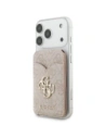 Portfel z lusterkiem Guess 4G Stand & Mirror MagSafe różowy
