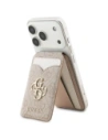 Portfel z lusterkiem Guess 4G Stand & Mirror MagSafe różowy