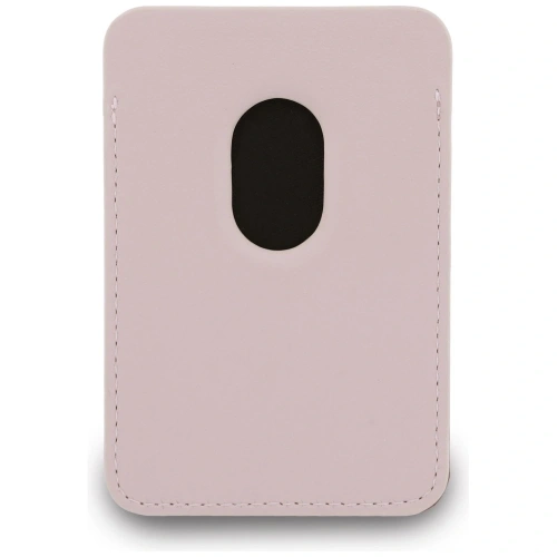 Zestaw portfel + hand strap Guess triangle MagSafe różowy