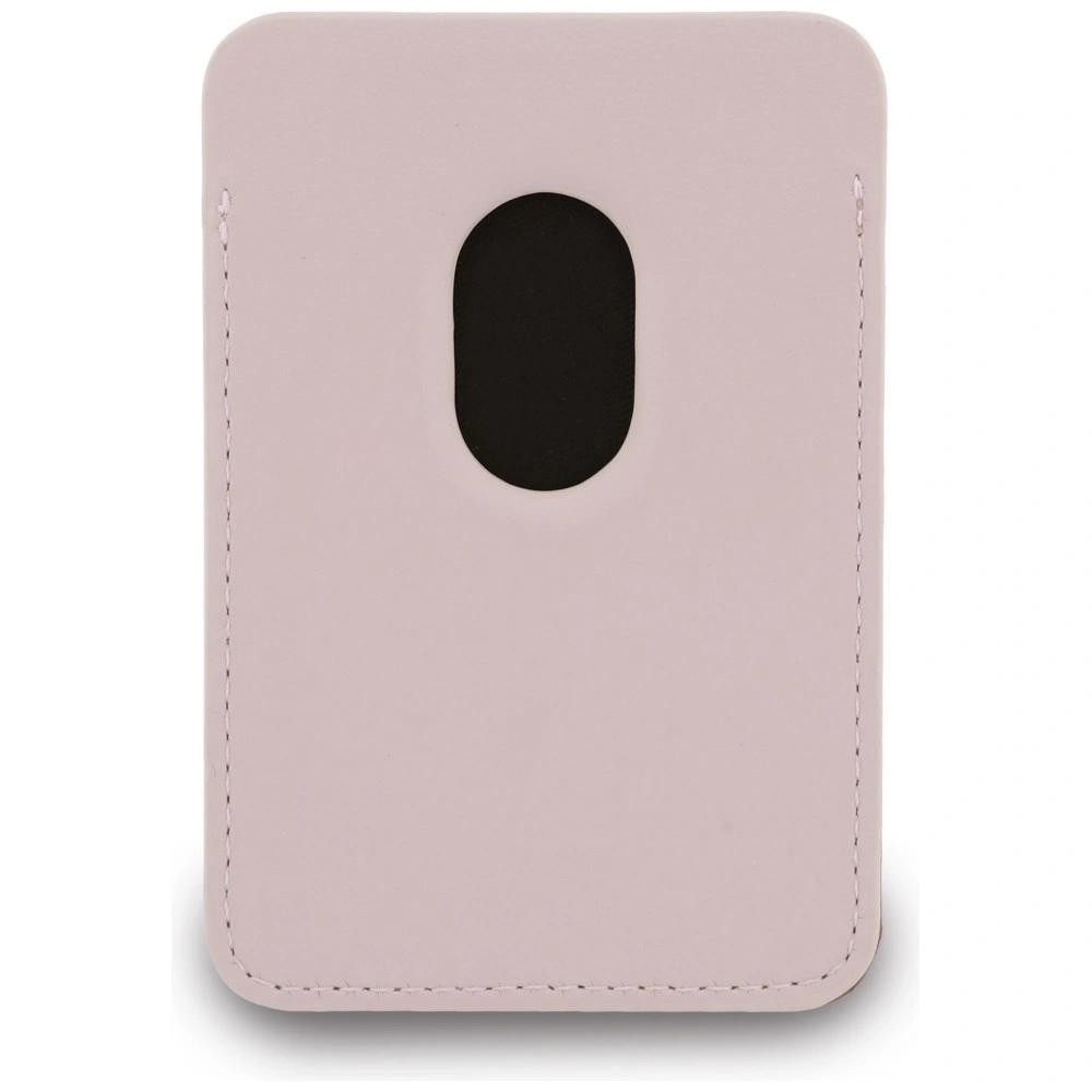 Zestaw portfel + hand strap Guess triangle MagSafe różowy