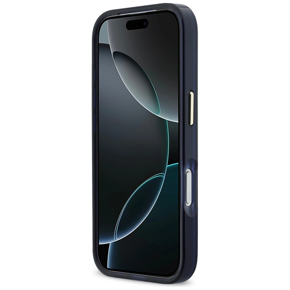 Etui Karl Lagerfeld IML Choupettes Karl Script Logo MagSafe do Apple iPhone 17 Pro niebieski