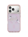 Etui Karl Lagerfeld IML Choupettes Karl Script Logo MagSafe do Apple iPhone 17 Pro różowy