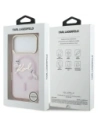 Etui Karl Lagerfeld IML Choupettes Karl Script Logo MagSafe do Apple iPhone 17 Pro różowy