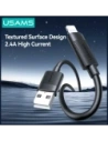 Kabel USAMS U94 12W Lightning / USB-A 1m czarny