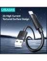 Kabel USAMS U94 18W MicroUSB / USB-A 1m czarny