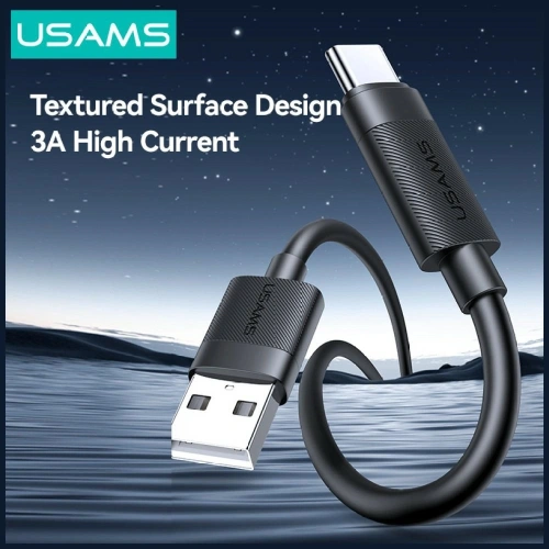 Kabel USAMS U94 18W USB-C / USB-A 1m czarny