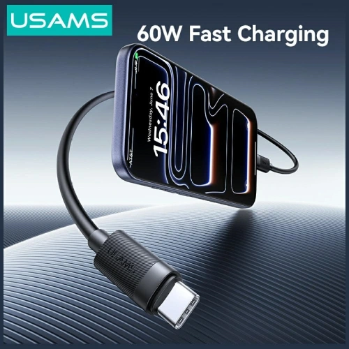 Kabel USAMS U94 60W USB-C / USB-C 1m czarny