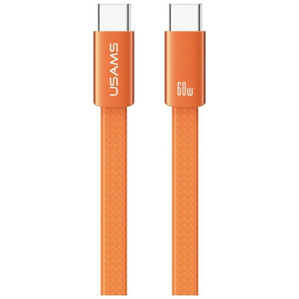 Kabel USAMS U96 60W USB-C / USB-C 1.2m pomarańczowy