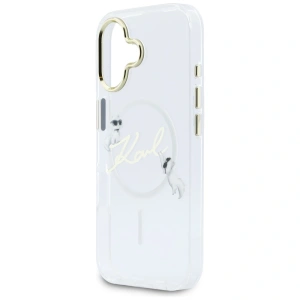 Etui Karl Lagerfeld IML Choupettes Karl Script Logo MagSafe do Apple iPhone 17 przezroczysty