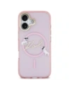 Etui Karl Lagerfeld IML Choupettes Karl Script Logo MagSafe do Apple iPhone 17 różowy