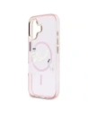 Etui Karl Lagerfeld IML Choupettes Karl Script Logo MagSafe do Apple iPhone 17 różowy