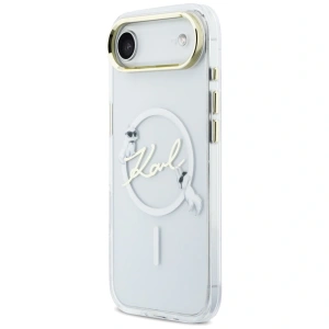 Etui Karl Lagerfeld IML Choupettes Karl Script Logo MagSafe do Apple iPhone Air przezroczysty