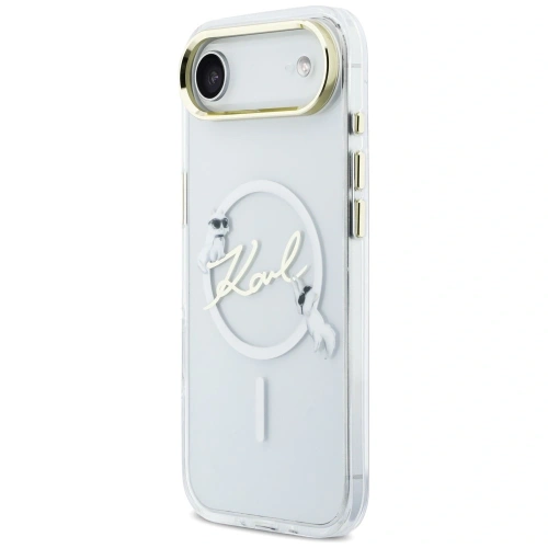 Etui Karl Lagerfeld IML Choupettes Karl Script Logo MagSafe do Apple iPhone Air przezroczysty