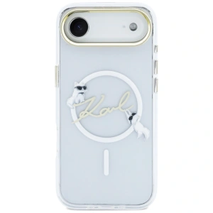 Etui Karl Lagerfeld IML Choupettes Karl Script Logo MagSafe do Apple iPhone Air przezroczysty