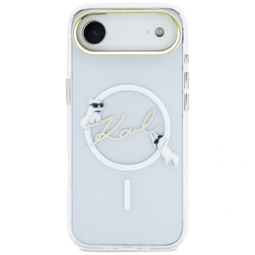Etui Karl Lagerfeld IML Choupettes Karl Script Logo MagSafe do Apple iPhone Air przezroczysty