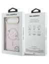 Etui Karl Lagerfeld IML Choupettes Karl Script Logo MagSafe do Apple iPhone Air różowy