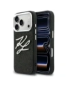 Etui Karl Lagerfeld IML Glitter KL Diamond Logo do Apple iPhone 17 Pro czarny
