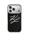 Etui Karl Lagerfeld IML Glitter KL Diamond Logo do Apple iPhone 17 Pro czarny