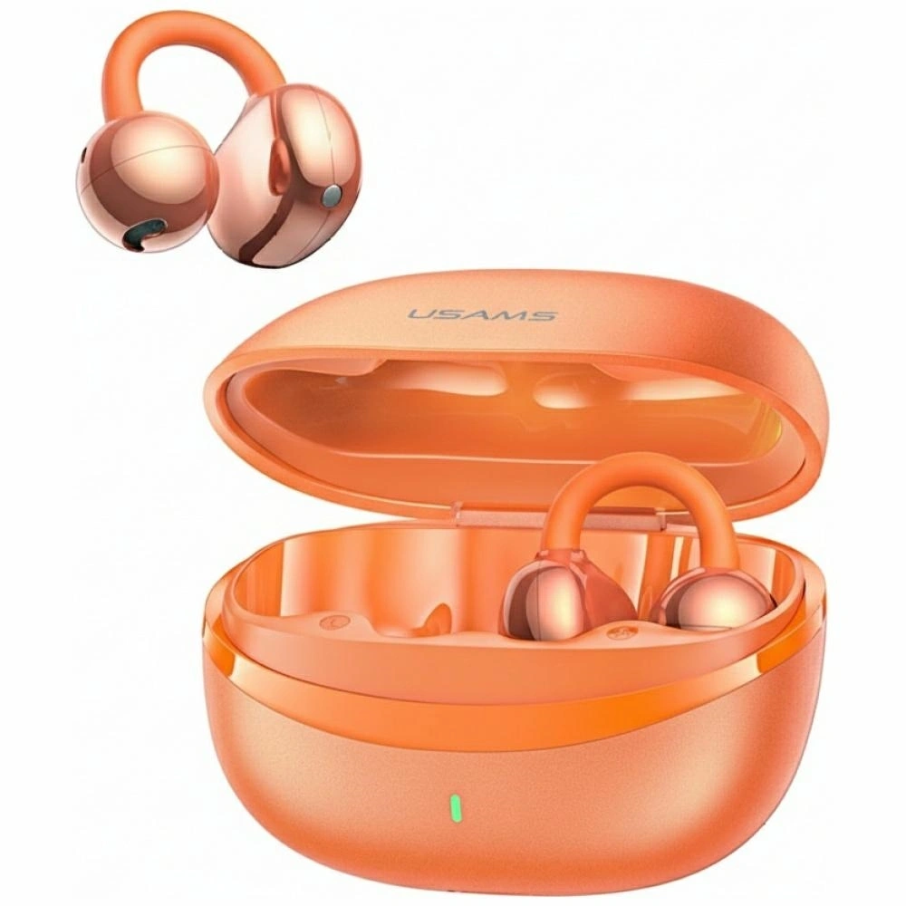 Bezprzewodowe słuchawki TWS USAMS R03 Echo Clip-on Bluetooth 6.0 bezprzewodowe niebieski
