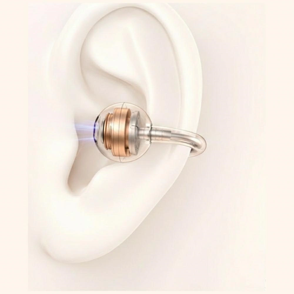 Bezprzewodowe słuchawki TWS USAMS R03 Echo Clip-on Bluetooth 6.0 bezprzewodowe niebieski