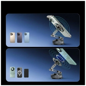 Uniwersalny uchwyt na telefon USAMS ZJ087 magnetyczny do samochodu, domu, biura czarny