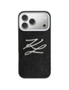 Etui Karl Lagerfeld IML Glitter KL Diamond Logo do Apple iPhone 17 Pro Max czarny