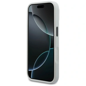 Etui Karl Lagerfeld IML Glitter KL Diamond Logo do Apple iPhone 17 Pro srebrny