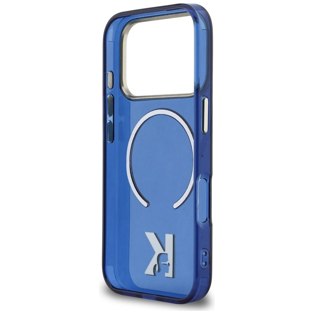 Etui Karl Lagerfeld IML K Head Logo MagSafe do Apple iPhone 17 Pro niebieski