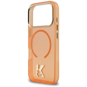 Etui Karl Lagerfeld IML K Head Logo MagSafe do Apple iPhone 17 Pro pomarańczowy