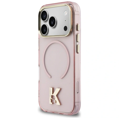 Etui Karl Lagerfeld IML K Head Logo MagSafe do Apple iPhone 17 Pro różowy