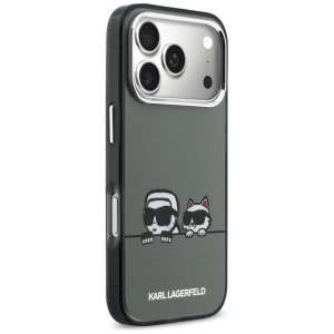 Etui Karl Lagerfeld IML Karl & Choupette Peekaboo Logo MagSafe do Apple iPhone 17 Pro czarny