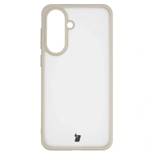 Etui Bizon Case Angelo do Samsung Galaxy A37 5G / A36 5G półprzezroczyste z beżową ramką
