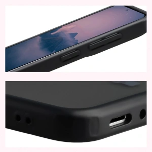 Etui Bizon Case Angelo do Samsung Galaxy A37 5G / A36 5G przydymione z czarną ramką