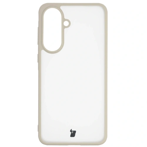 Etui Bizon Case Angelo do Samsung Galaxy A57 5G półprzezroczyste z beżową ramką