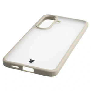 Etui Bizon Case Angelo do Samsung Galaxy A57 5G półprzezroczyste z beżową ramką