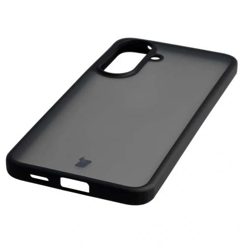 Etui Bizon Case Angelo do Samsung Galaxy A57 5G przydymione z czarną ramką