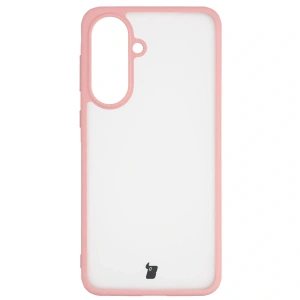 Etui Bizon Case Angelo do Samsung Galaxy A57 5G półprzezroczyste z jasnoróżową ramką