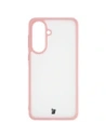 Etui Bizon Case Angelo do Samsung Galaxy A57 5G półprzezroczyste z jasnoróżową ramką