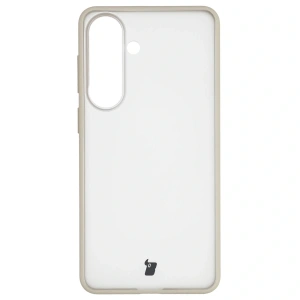 Etui Bizon Case Angelo do Samsung Galaxy S26+ Plus półprzezroczyste z beżową ramką
