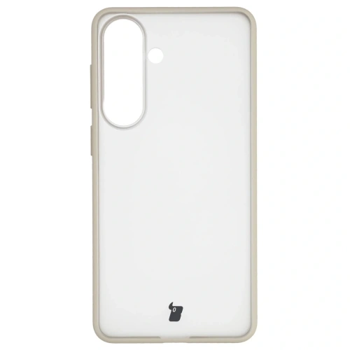 Etui Bizon Case Angelo do Samsung Galaxy S26+ Plus półprzezroczyste z beżową ramką