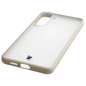 Etui Bizon Case Angelo do Samsung Galaxy S26+ Plus półprzezroczyste z beżową ramką