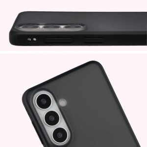 Etui Bizon Case Angelo do Samsung Galaxy S26+ Plus przydymione z czarną ramką