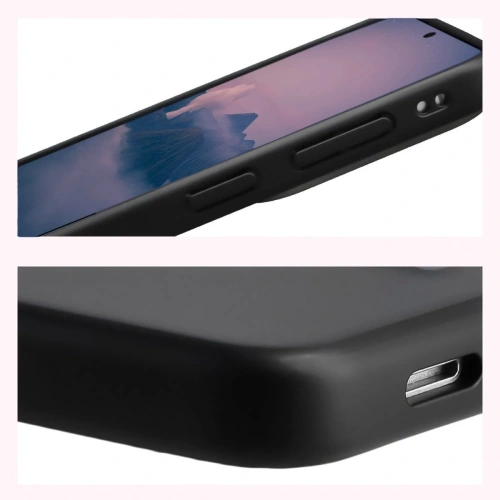 Etui Bizon Case Angelo do Samsung Galaxy S26+ Plus przydymione z czarną ramką