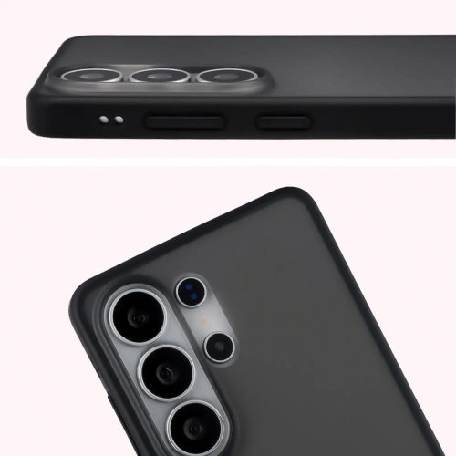 Etui Bizon Case Angelo do Samsung Galaxy S26 Ultra przydymione z czarną ramką